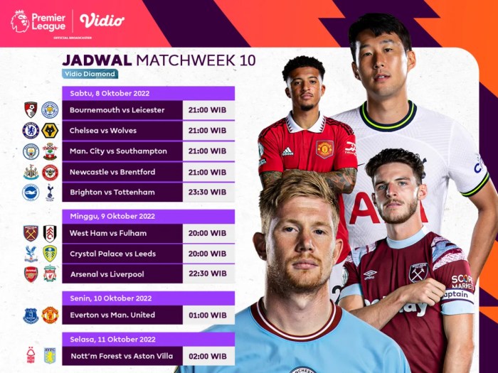 Simak Jadwal Liga Inggris 2022/23 Pekan 10 | Vidio Jadwal Liga Inggris Pekan Ini, Siapa yang Main?