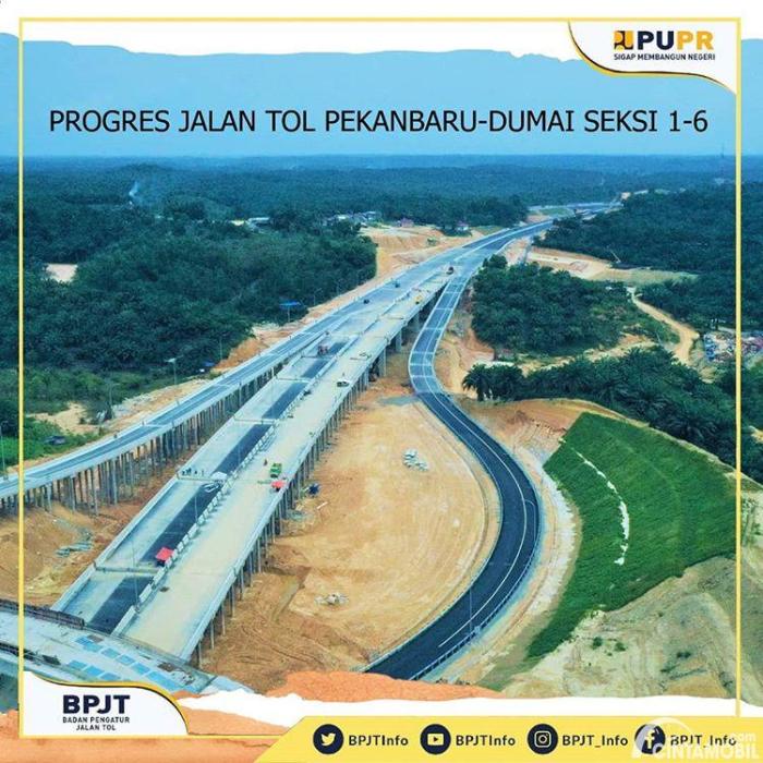 Progres Pembangunan Jalan Tol Pekanbaru-Dumai, 1 Seksi Selesai ... Progres Pembangunan Jalan Tol Lingkar Pekanbaru Mencapai 50 Persen