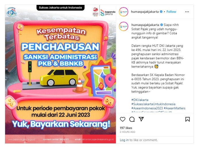 Dua Hari Pemutihan Pajak Kendaraan, Pemprov Riau Raup PAD Rp2,29 Miliar