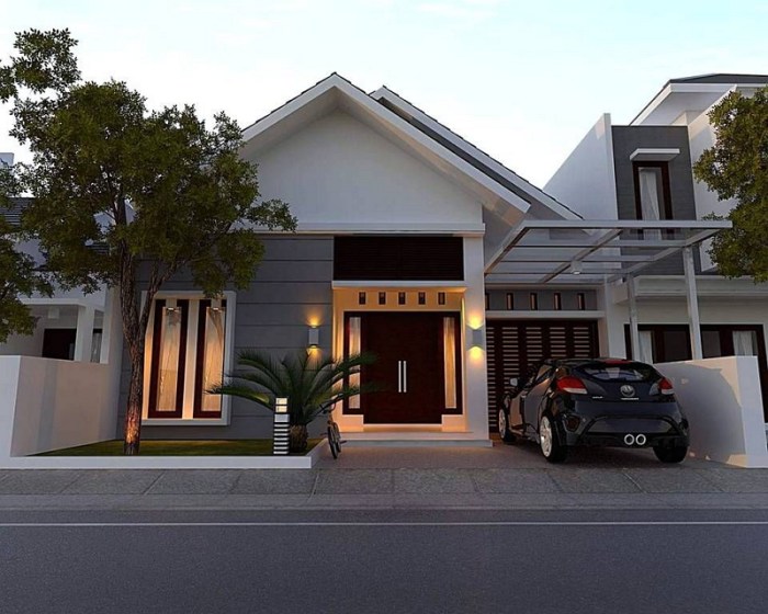 Minimalis desain sederhana lantai gbr Inspirasi Rumah Minimalis 1 Lantai dengan Budget Terbatas