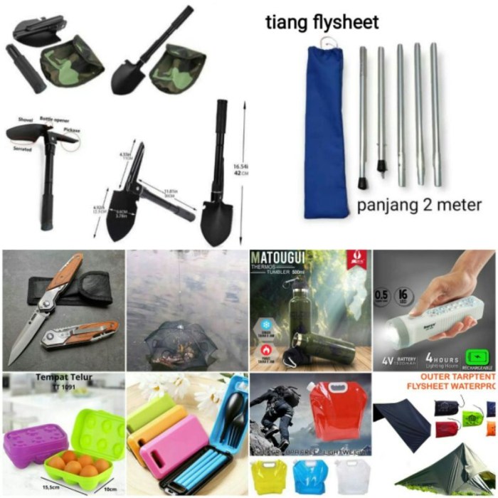 Rekomendasi Rental/Sewa Alat Outdoor Murah Meriah di Bekasi ... Rekomendasi Alat Outdoor untuk Traveler Alam