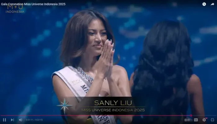 Sanly Liu Dinobatkan Sebagai Miss Universe Indonesia 2025