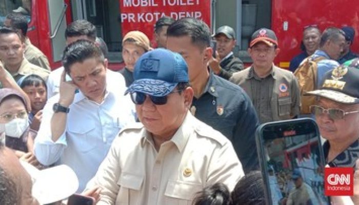 Prabowo di Bali untuk Kunjungi Rumah Warga Korban Banjir