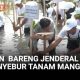 Rela Nyebur, Momen Wapres Gibran dan Jenderal Polisi Tanam Mangrove di Tangerang