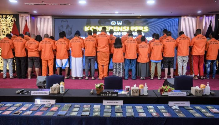 Imigrasi Menahan 196 WNA Pelanggar di Jabodetabek dalam Tiga Hari