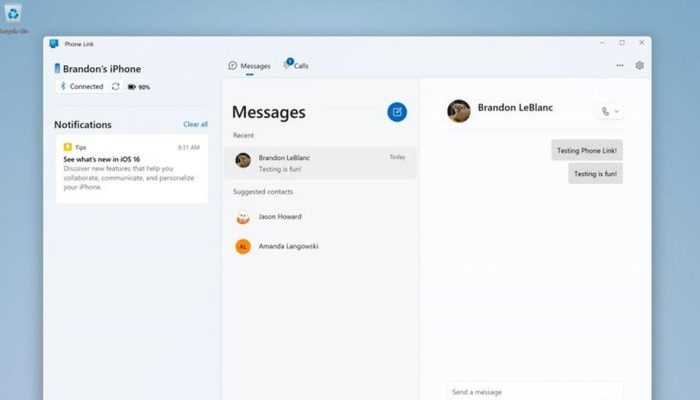 Kirim dan Terima Pesan dari HP Android ke PC Windows dengan Aplikasi Phone Link