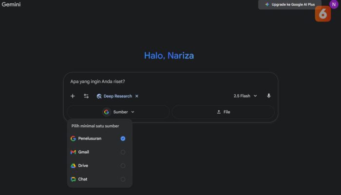 Gemini AI Kini Dapat Melakukan Riset Mendalam dengan Deep Research, Ini Cara Kerjanya