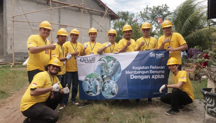 Rayakan 25 Tahun, APLUS PACIFIC Bangun Rumah Layak di Tangerang Bersama Habitat for Humanity