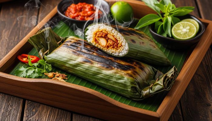 Resep Nasi Bakar Ayam Kemangi Menggunakan Teflon yang Aromatik