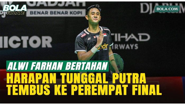 Alwi Farhan Tembus Perempat Final Indonesia Masters 2026 Penuh Drama