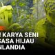 Karya Seni Raksasa Hijau di Finlandia Seolah Diselimuti Lumut yang Unik