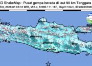 Gempa Magnitudo 6,4 Terjadi di Pacitan dan Terasa Sampai Malang