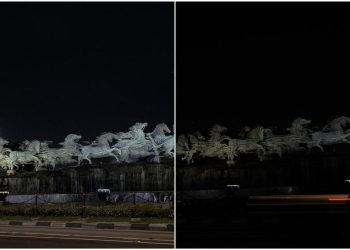 Penampakan Gelap Jakarta Sejam pada Hari Bumi 2026