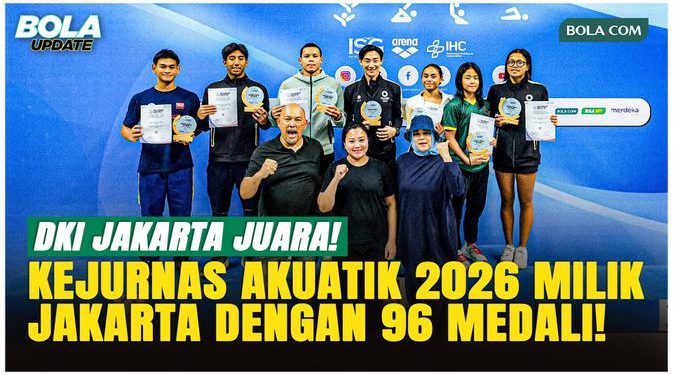 38 Medali Emas, DKI Jakarta Juara Umum Kejurnas Akuatik 2026