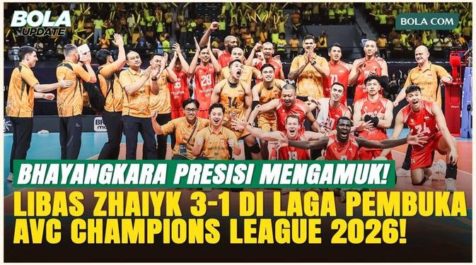 Bhayangkara Presisi Menang 3-1 atas Zhaiyk di AVC Champions League 2026