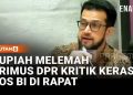 DPR Kritik Keras Gubernur BI Terkait Anjloknya Nilai Rupiah dalam Rapat