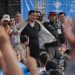 Prabowo Menari dan Buka Baju di Panggung Perayaan Hari Buruh