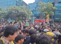 Kondisi Terkini Demo Mahasiswa di Bundaran HI Jalan Ditutup dan Lalu Lintas Macet