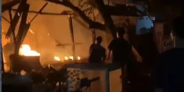 Kebakaran di Gudang Cakung