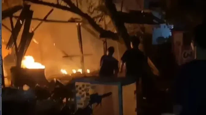 Kebakaran di Gudang Cakung