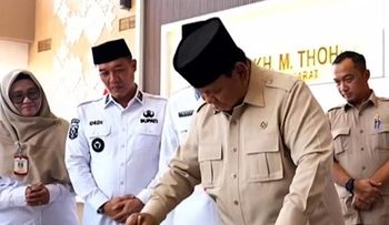 Prabowo Resmikan RSUD KH Muhammad Thorir di Krui Lampung