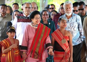 Momen Ramos Horta dan Xanana Menyambut Kedatangan Megawati secara Langsung