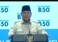 Prabowo Sebut Indonesia Hemat Devisa Tanpa Mengimpor Solar dengan B50