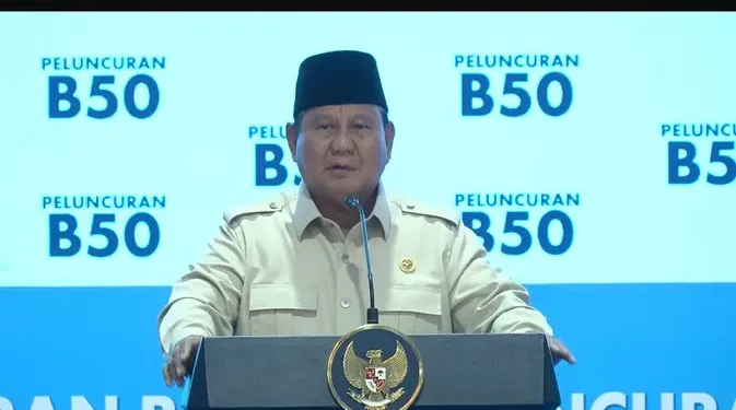 Prabowo Sebut Indonesia Hemat Devisa Tanpa Mengimpor Solar dengan B50