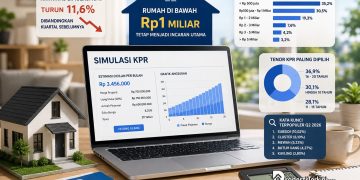 Simulasi KPR Menurun, Rumah Harga di Bawah Rp1 Miliar Tetap Menjadi Pilihan