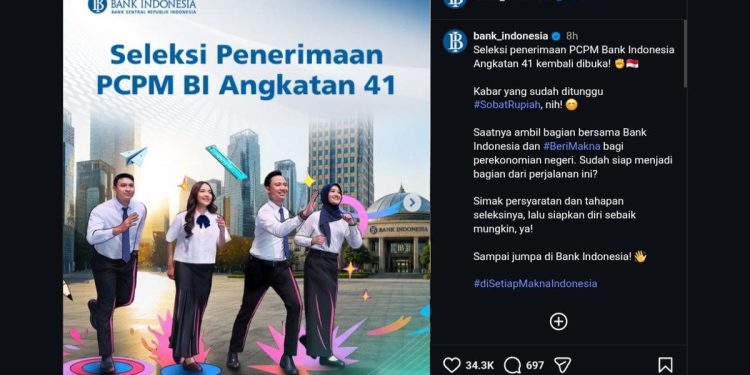 Lowongan Kerja Bank Indonesia Dibuka Mulai 9 Agustus 2026, Simak Syaratnya