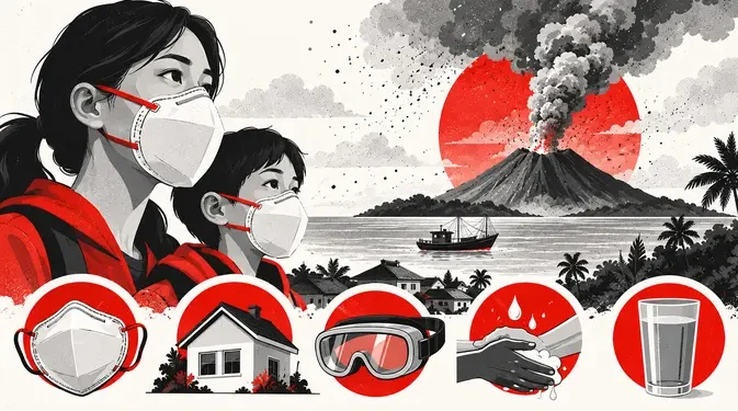 Tips Menghadapi Abu Vulkanik dari Anak Krakatau
