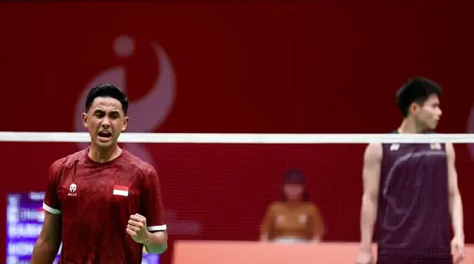 Pertandingan Final Tim Putra Indonesia Melawan China