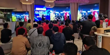 Suporter Garuda Ramai di Venue Nonton Bareng Timnas Indonesia Vs Malaysia