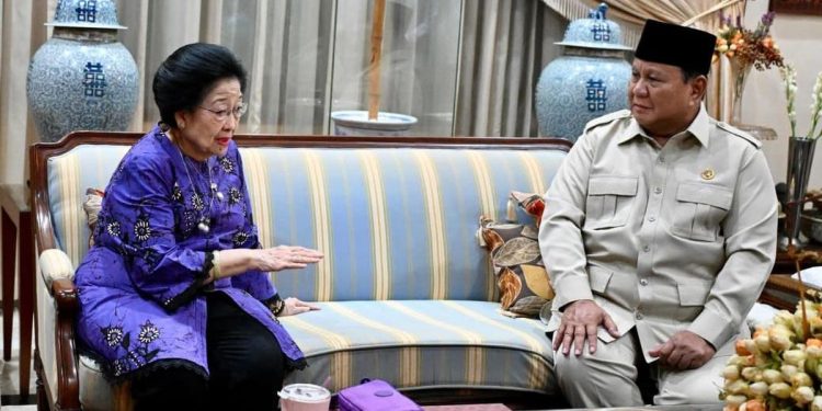 Prabowo Bertemu Megawati untuk Menyampaikan Duka atas Wafatnya Guruh Soekarnoputra