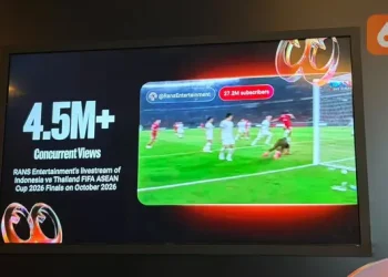 Streaming Langsung Final ASEAN Cup 2026 di YouTube Capai 4,5 Juta Penonton