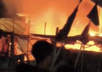 Kebakaran Besar di Gudang Kapal Pulau Seribu