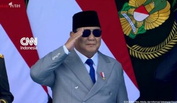 Momen Prabowo Memimpin Upacara HUT ke-81 Tentara Nasional Indonesia